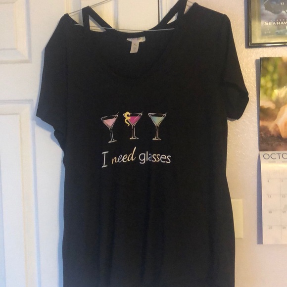 just be Other - Just Be “I Need Glasses” sleepshirt